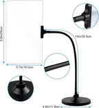 Magnifying Glass with Stand, 10" x 6" Large Page Magnifier, Flexible Gooseneck for Reading Small Print, Low Vision Aid for Seniors