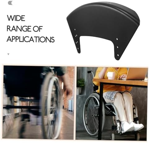 FOMIYES Wheelchair Mudguards 2pcs Side Guards for Sports Wheelchairs - Lightweight, Easy to Install - for Outdoor & Indoor Use - Ideal for Athletes & Active Users (Black Pair)