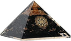 Amazing Gemstone Large Black Tourmaline Orgone Pyramid Crystal, Sri Yantra Orgonite Pyramid, Positive Energy Healing