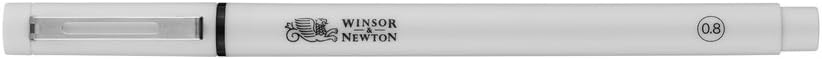 Winsor & Newton Fineliner Fine Point Pen, 0.8mm Tip, Black