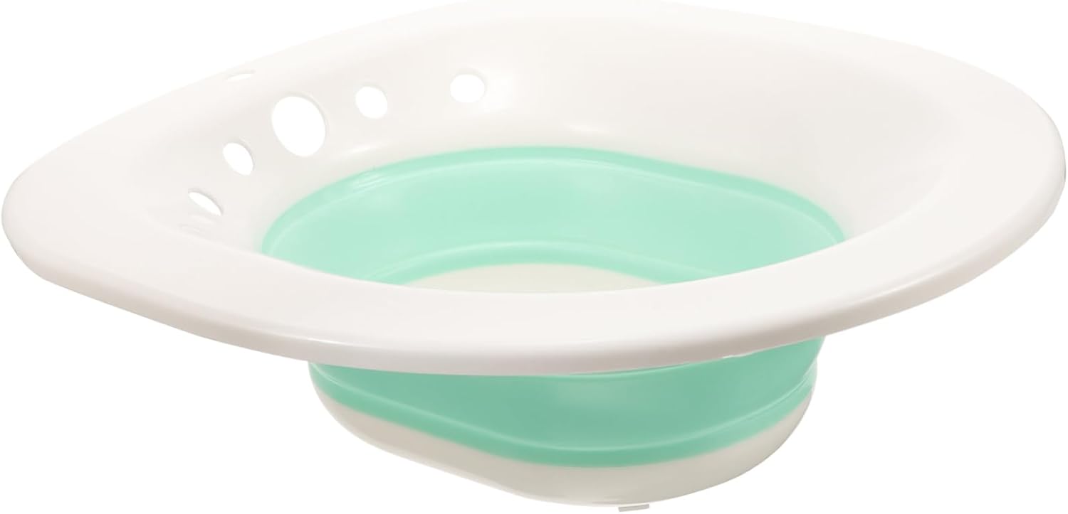 Veemoon Foldable Sitz Bath Basin for Women Postpartum and Care Compact Design for Standard Toilets Easy to Store and Green