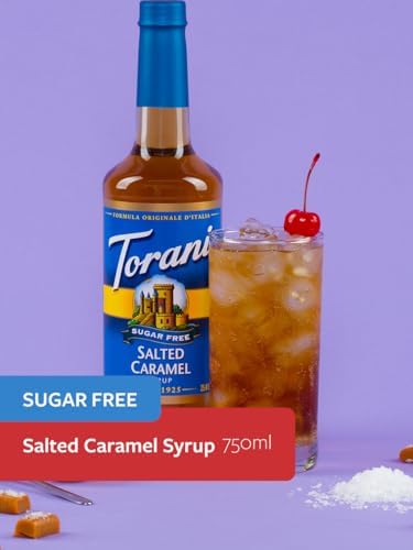 Torani Sugar Free Salted Caramel Syrup, 25.4 oz