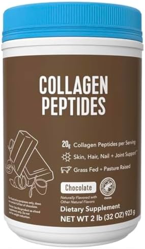 Vital Collagen Protein Peptides, Pasture Raised, Grass Fed, Zero Sugar Dairy Free, for Skin, Hair, Nail, Joint & Bone Health, Chocolate. Big Size Presentation