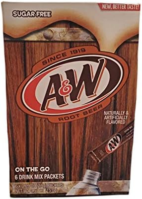 A&W Root Beer Caffeine/Sugar Free Classic On-the-Go Drink Mix Packets - 2 Pk (12 ct)