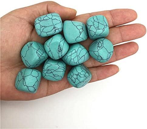 Health & Household 100g Natural Blue Turquoise Quartz Crystal Polished Cube Stones Healing Decor Stones and Minerals