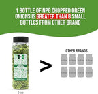 NPG Freeze Dried Chopped Green Onions 2 Oz (Pack of 2), All Natural Non-GMO Gluten Free, Dried Scallions, Gourmet Spring Onions for Cooking, Salads, Garnish