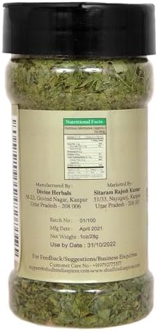 Shudh India Dried Fenugreek Leaves (Kasoori Methi) Ground Spice ~ All Natural | Salt-Free | Vegan | No Colors | Gluten Friendly | NON-GMO | Indian Origin