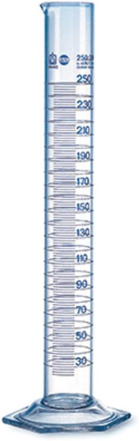 BRANDTECH SCIENTIFIC 32808 Tall Graduated Cylinder with 0.2 mL Increments, USP BBR A, 10 mL Capacity (Pack of 2)