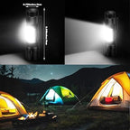 KunHe 6 Pack USB Rechargeable Mini Small LED Flashlights Bulk Camping Lantern Flashlight Bright High Lumens EDC Flash Light