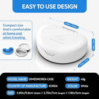 Denture storage case – Hygienic & Protective Denture Bath Cup – Travel-Friendly Orthodontic Dental Retainer Container, Portable, Secure for Invisalign, Mouth guards, Braces – Easy to Use