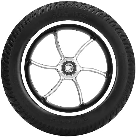 Electric Wheelchair Wheels Replacement, 10in Wheelchair Wheels Replacement, Low Noise Walker Caster Tire with Bearings and Hand Wheel for Rollator Trolley