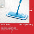 E-Cloth Mini Deep Clean Mop, Premium Microfiber Mops for Floor Cleaning, Great for Hardwood, Laminate, Tile and Stone Flooring, Washable and Reusable, 100 Wash Guarantee, 1 Pack