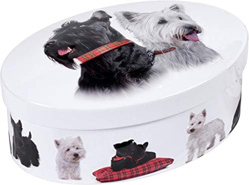 Gardiners of Scotland Handmade Fudge, Scottie Dog Vanilla Fudge 4 Ounce Oval Tin