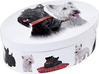 Gardiners of Scotland Handmade Fudge, Scottie Dog Vanilla Fudge 4 Ounce Oval Tin