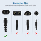 5V for Remington Charger, Replacement Charger for Remington HC5870 HC4250 PF7500 PF7600 PG6250 PG6255 PG6170 PG6171 XR7000 XF8550 XF8700 Electric Razor Power Cord with Cleaning Brush