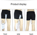 Wearable Urine Bag Male Urinal Bag Incontinence Pants for Men, Reusable Portable Male Collection Bags Urinal System with Collection Bag Portable Leak Proof Leg Pee for Elder (L)