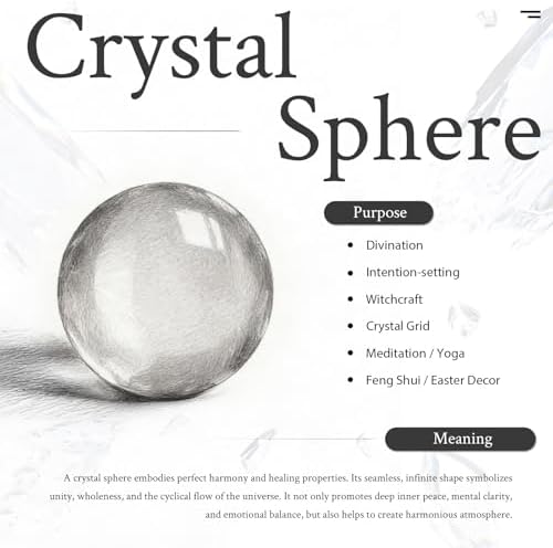 TUMBEELLUWA Natural Rose Quartz Crystal Ball Gemstone Home Decoration Healing Stone Sphere with Wood Stand,2.2"-2.4"