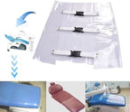 Dental Chair Mat Foot Pad Dustproof Dental Chair Toe Cover Sleeve with Elastic Bands, Plastic Washable Transparent Cover for Chairs Foot Pad (1)