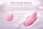 Electric Facial Massager for Skincare, Soft Silicone Face Massager with 10 Vibration Modes, Ergonomic Facial Massage Tool for Face & Jaw Relaxation, Compact Portable Beauty Device