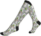 Compression Socks Knee High Circulation Support Socks For Women Men Athletic Running Work Hiking Cycling Travel