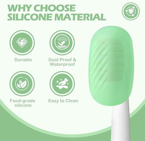 6 Pack Toothbrush Covers, Tooth Brush Cover Cap for Electric & Regular Toothbrush Head