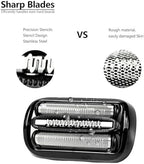 53B Replacement Head Compatible With Braun Series 5 6, 53B Wet and Dry Replacement Foil and Cutter for Braun Electric Shaver S5 S6 5409 5762