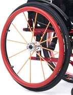 Wheelchair Push Rim Covers, 24-Inch Rear Wheel Sports Wheelchair Cover, Wheelchair Wheel Covers Wear-Resistant Hand Push Cover (Color : Yellow)