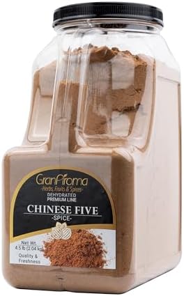 GranAroma Chinese Five Spice, Bold and Aromatic Flavor Profile, Seasoning for Stir-Fries, Roasted Meats, and Soups (4.5 Pound)