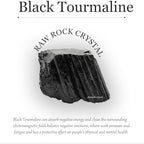 Apengshi 2PCS Natural Raw Black Tourmaline Crystal Healing Protect Your Energy Rough Black Tourmaline Crystal for Meditation Chakra Balance Tumbling Polishing Fountain Garden Decor