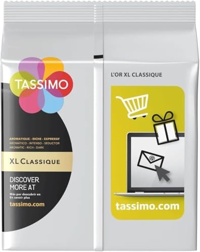 Tassimo L'OR Espresso XL Classique Coffee Pods (Pack of 4, Total 64 Capsules)