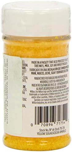 Wilton Sparkling Sugar Decorating Sprinkles, 3.25 oz., Yellow