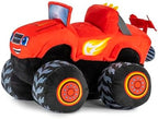 Jay Franco Monster Truck Plush Pillow Buddy - Soft Plushie Stuffed Pillow, Red - Blaze