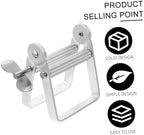 Sturdy Toothpaste Squeezer Tool for Hair Dye and Lotion Precision Dispensing Eliminates to Use for All Ages for Home and Salon Use Silver Finish