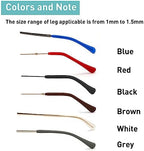 Eyeglass End Tips Ear Sock Pieces Anti-Slip Silicone Tube Holder Glasses Retainers