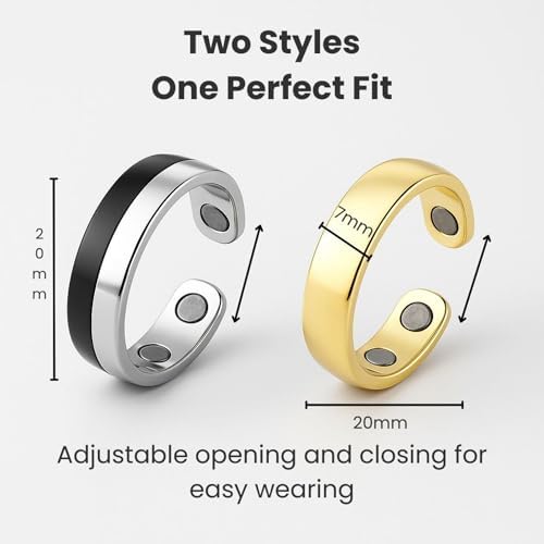 Lympathic Drainage Therapeutic Magnetic Ring, Metiz Titanium Ion Therapy for Weight Loss, Adjustable Health & Slimming Rings for Women, Wellness Gifts