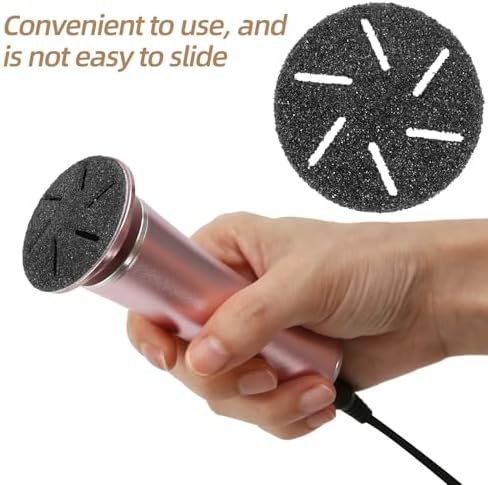 Operitacx 10pcs Electronic Foot File Heads Replacement Pedicure Roller Callus Remover Coarse Grinding Tool for Foot Care and Dead Skin Removal at Home Spa