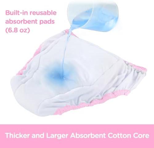LittleForBig Soft Silky Underwear Comfortable Washable Reusable Waterproof Adult Training Pants - Baby Cuties S