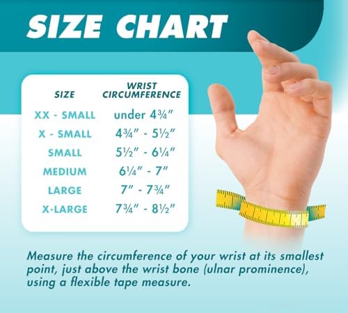 Med Spec 8" Wrist Lacer (Right Hand, Large) - Wrist Brace with Easy Adjustable Lacing Support - Carpal Tunnel Hand and Wrist Stabilizer with Palmar & Dorsal Stays, Breathable Liner, 223935