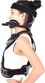 Orthosis Cervical Thoracic Halo Brace, Head Neck Chest Orthosis Adjustable Cervical Thoracic Orthosis U Lumbar Support, Angle Adjustable Breathable, Cervical Rehabilitation Brace 501