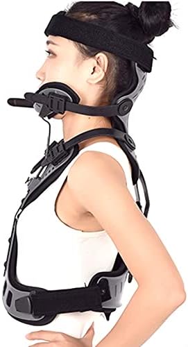 Orthosis Cervical Thoracic Halo Brace, Head Neck Chest Orthosis Adjustable Cervical Thoracic Orthosis U Lumbar Support, Angle Adjustable Breathable, Cervical Rehabilitation Brace 501