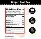 Buddha Teas - Organic Ginger Root Tea - Herbal Tea - For Health & Wellbeing - With Antioxidants & Minerals - Clean Ingredients - Caffeine Free - OU Kosher & Non-GMO - 18 Tea Bags (Pack of 1)