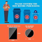 15 Gallon 120 Counts Strong Drawstring Trash Bags Garbage Bags by Teivio, Bathroom Trash Can Bin Liners, Plastic Bags for home office kitchen, Black