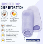 Dr. Frederick’s Original Moisturizing Gel Socks for Men & Women – Dry Feet & Cracked Heel Treatment – Full Foot Gel Lining with Mango Butter, Shea Butter, Jojoba & Coconut Oil (Lilac Leisure)