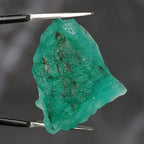 REAL-GEMS EGL Certified Natural Green Emerald 27.4 Ct. Raw Rough Loose Gemstone AXF-683