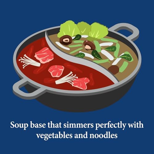 Wang Spicy Seafood Hot Pot Soup Base - Korean Hotpot Broth with Sichuan Peppercorn, Authentic Asian Shabu Shabu Seasoning, Ready in 3 Minutes, Made in Korea - 7.05 Ounce - Pack of 1