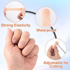 PAGOW 20 Pcs Gel Finger Support Protector Caps Gloves, Silicone Fingertips for Hands Cracking, Large Gel Finger Cots/Covers, Eczema Skin, Trigger Finger Arthritis Pain Relief