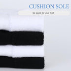 Non-Binding Over the Knee Diabetic Socks for Men, 4 Pairs Circulatory Socks with Cushion Soles