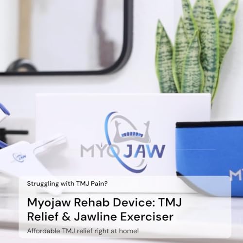 TMJ Rehabilitation Device | Jawline Exerciser for Men & Women | TMJ Relief Tool to Prevent Stiffness, TMJ Disorders, Clenching & Grinding | Bruxism Relief | Dentist-Approved Jaw Stretcher