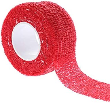 ESUPPORT 1 Inches X 5 Yards Self Adherent Cohesive Wrap Bandages Adhesive Wounds Strong Elastic First Aid Tape for Sport Wrist Ankle 10 Count