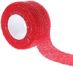 ESUPPORT 1 Inches X 5 Yards Self Adherent Cohesive Wrap Bandages Adhesive Wounds Strong Elastic First Aid Tape for Sport Wrist Ankle 10 Count